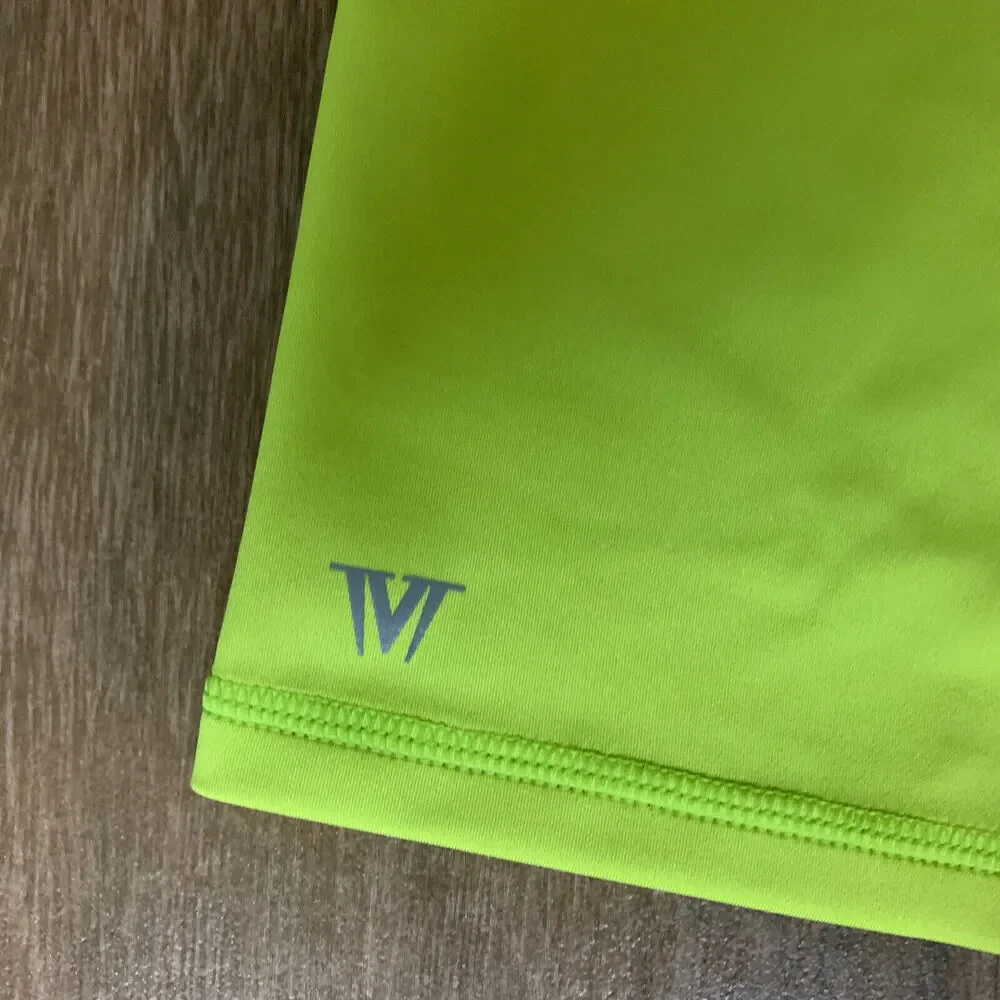 IVL Collective Neon Green Biker Shorts Size 6 Compression High Rise Collagen NEW - Picture 4 of 5
